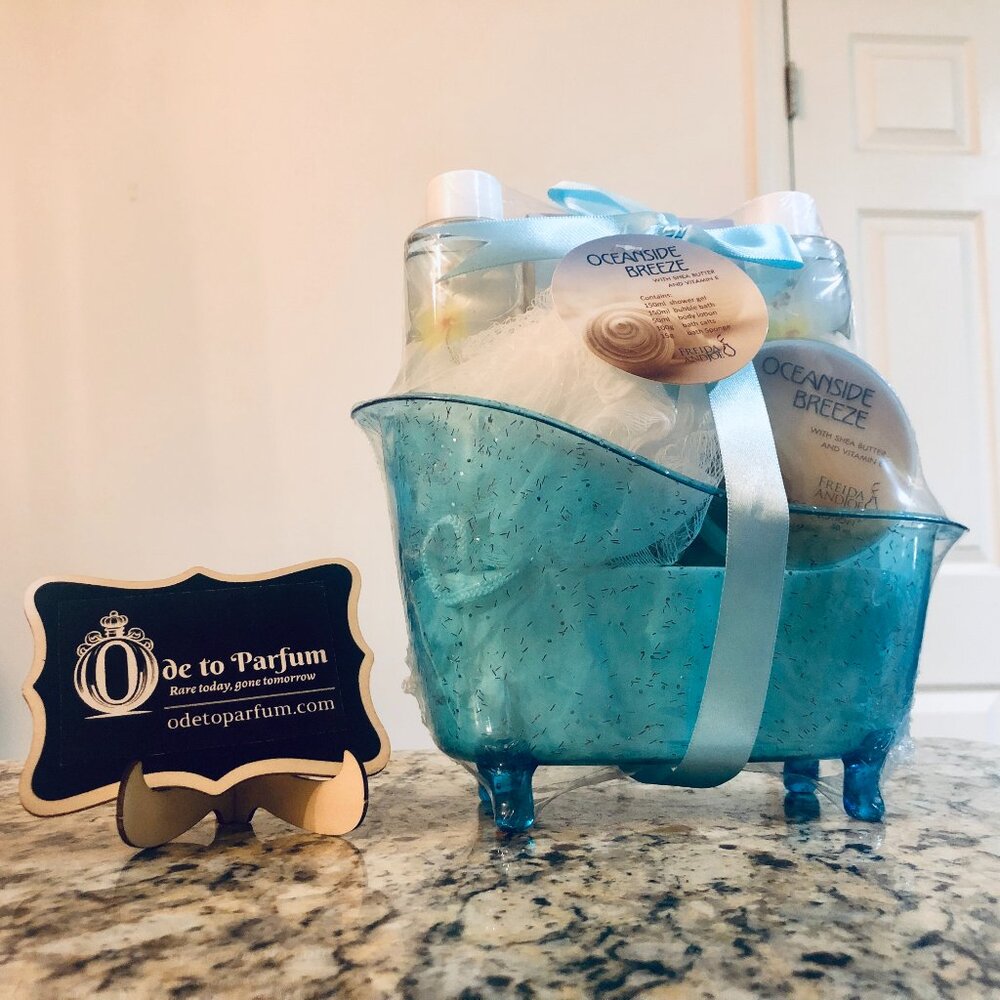 *NEW* OCEANSIDE BREEZE Home Spa Bath Basket Pampering Mental Health Gift Set